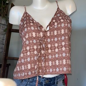 Aztec print cropped tank - Honey Punch NEW
